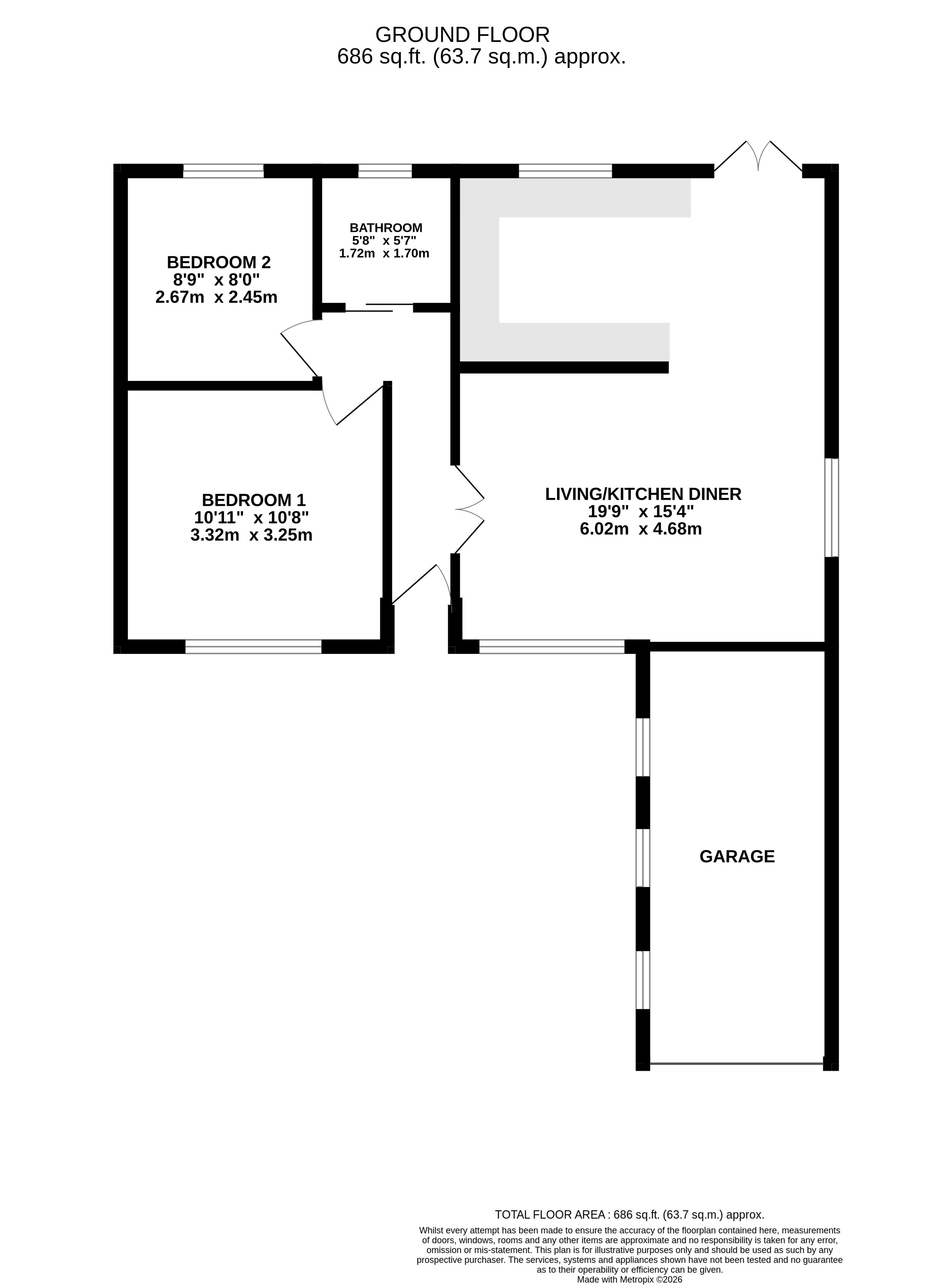 379, Otley Old Road, West Yorkshire floorplan