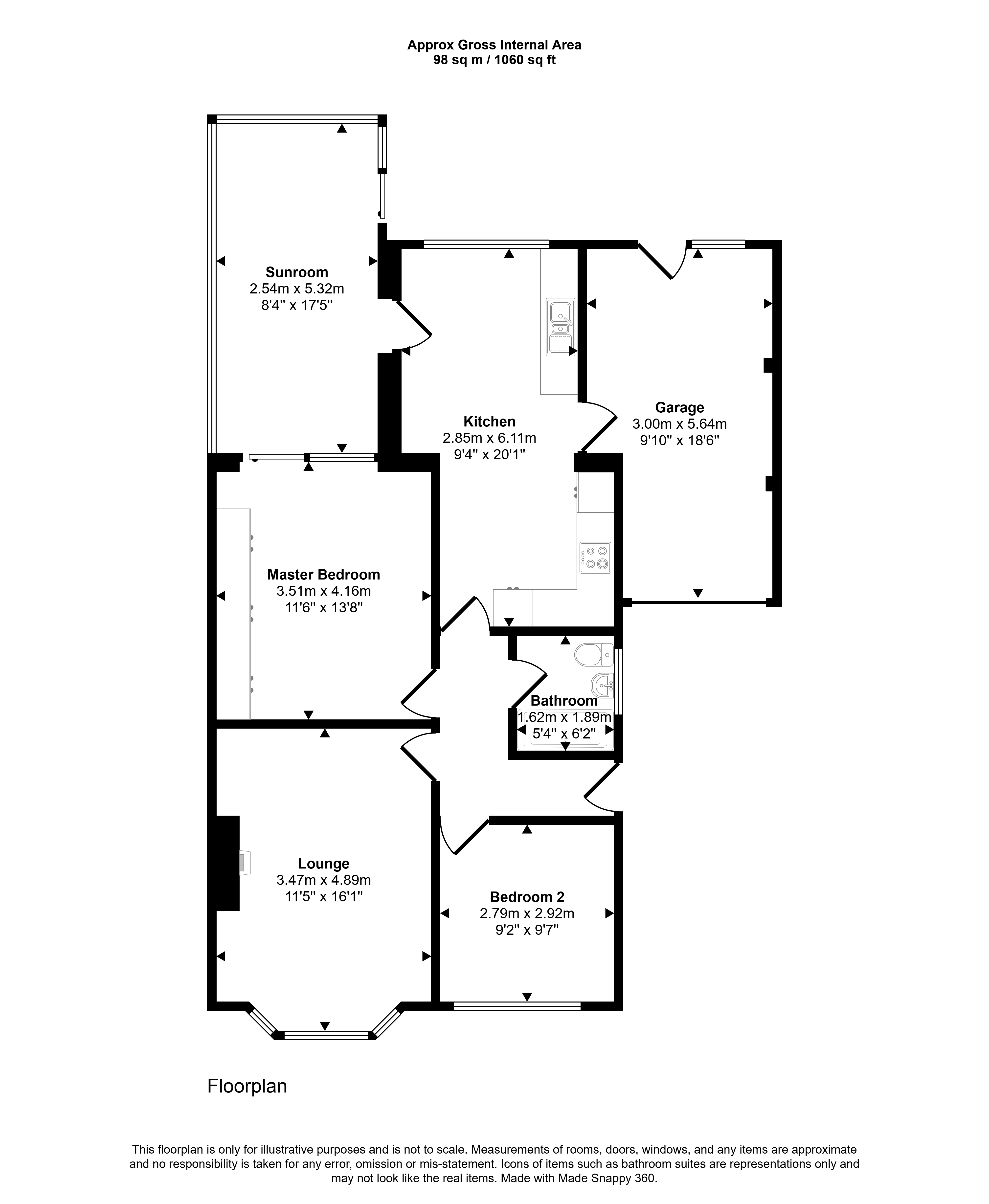 70, Worcester Way, Newcastle upon Tyne floorplan