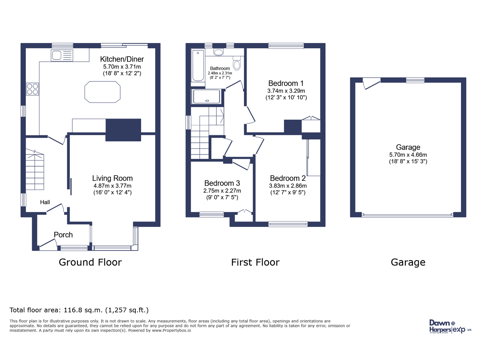 2, Bywell Road, Ashington floorplan