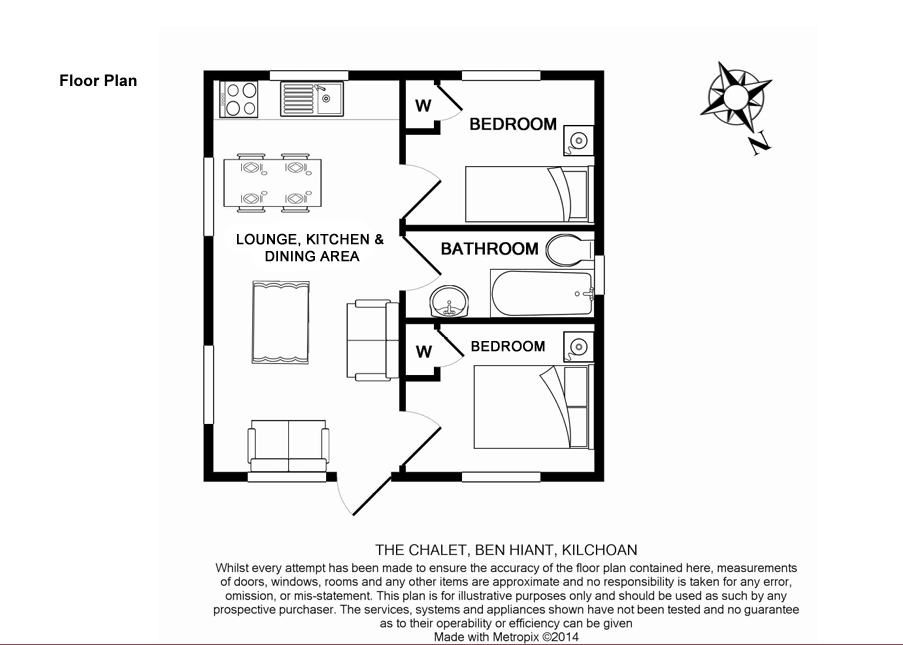 The Chalet, Ben Hiant, Kilchoan floorplan