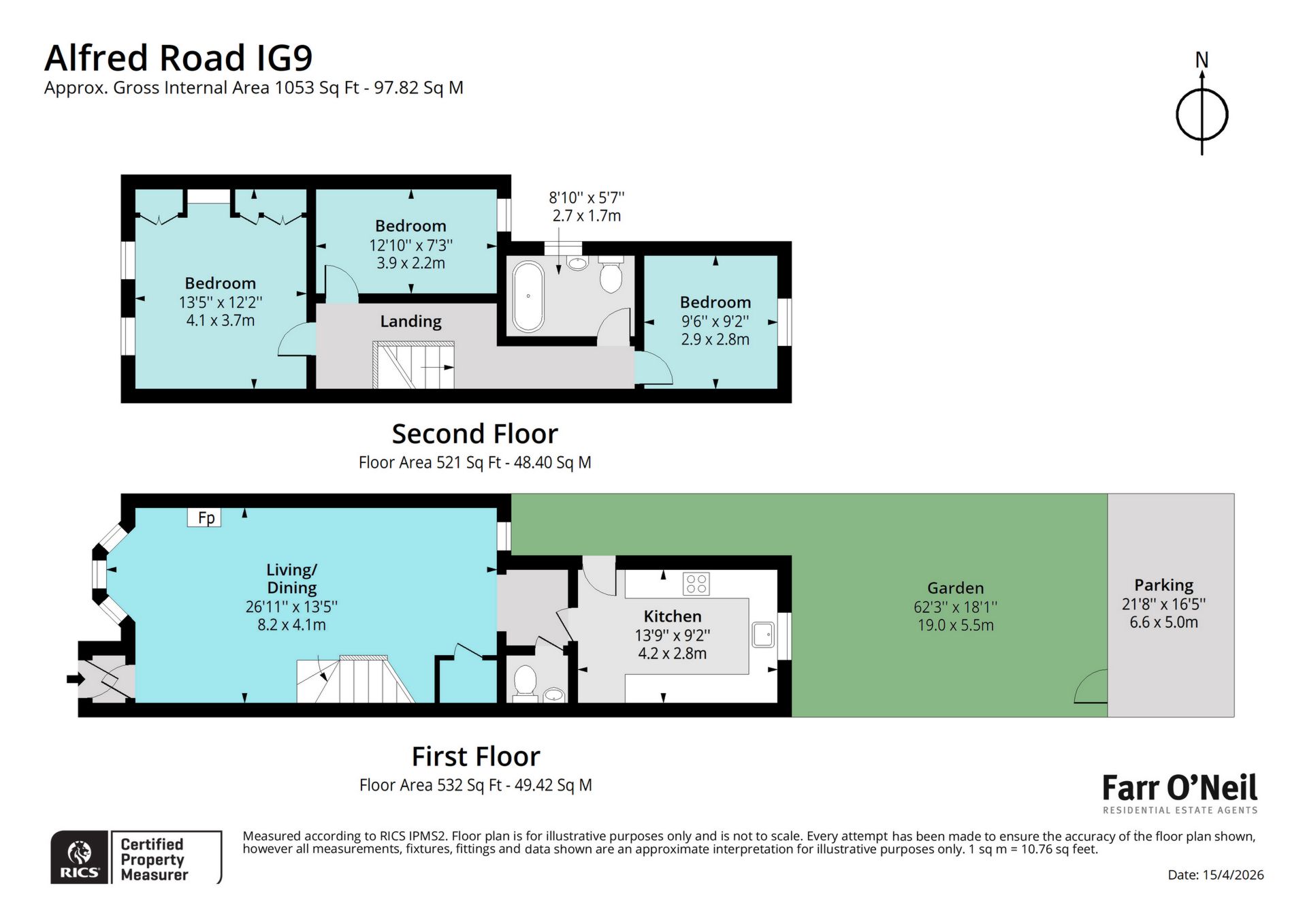 60, Alfred Road, Buckhurst Hill floorplan