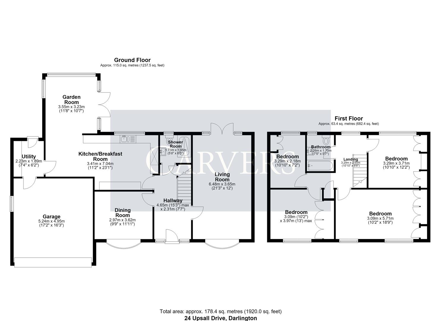 24, Upsall Drive, Darlington floorplan