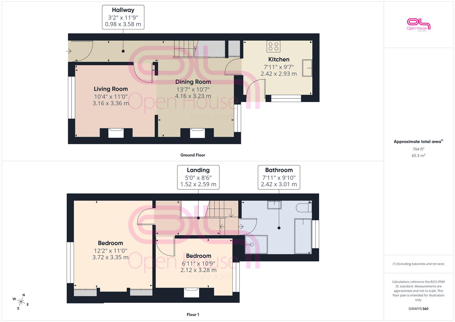 4, Lewis Close, Newhaven floorplan
