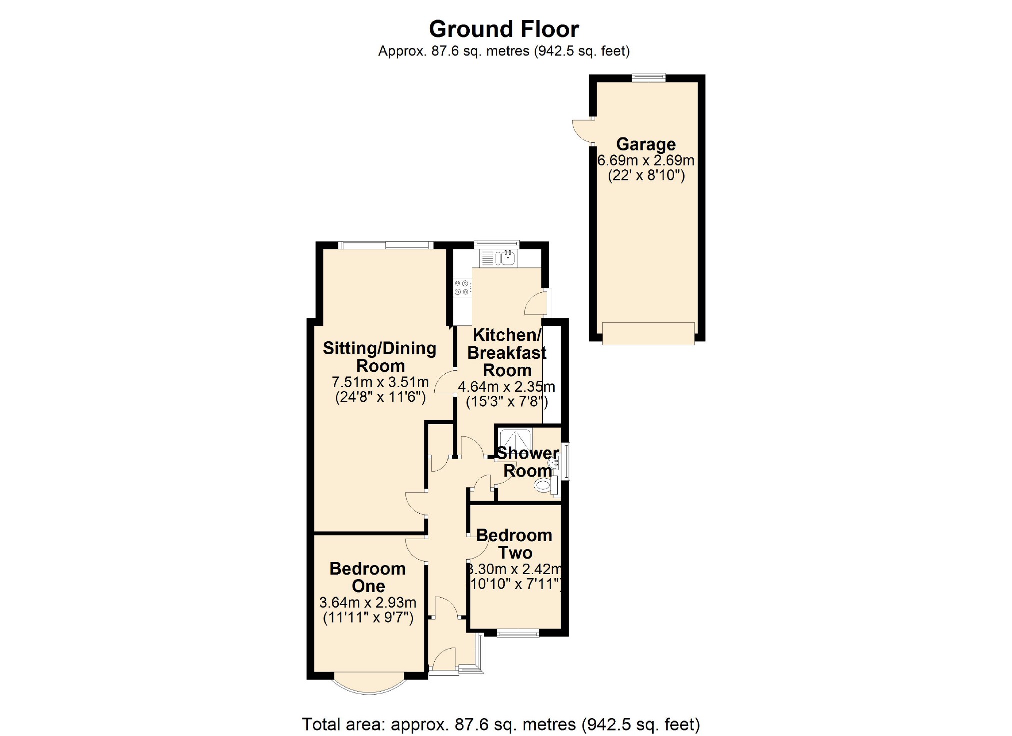 2 Bedrooms Semi-detached bungalow for sale in Passmore Close, Swindon, Wiltshire SN3