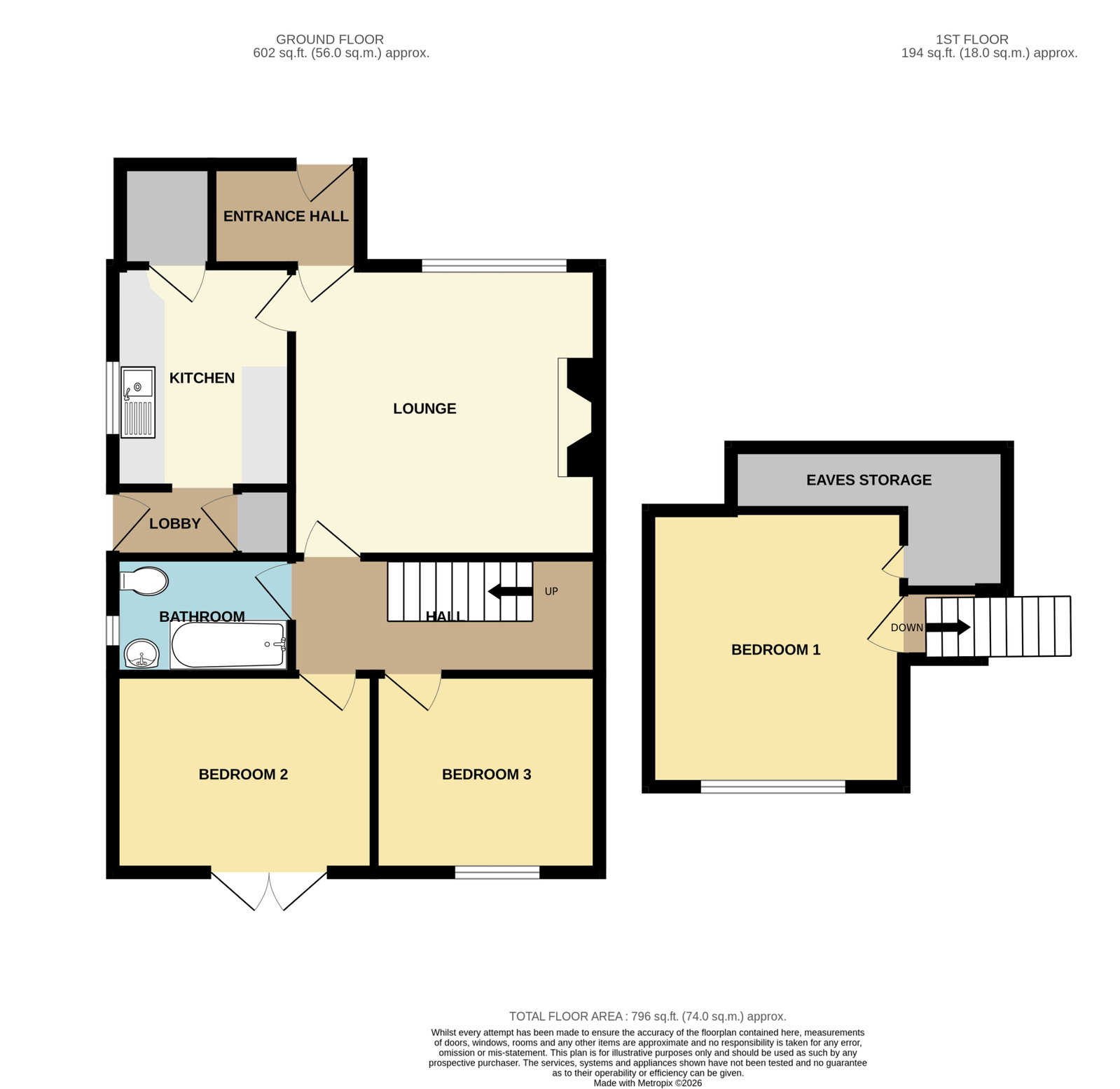 38, Woodland Way, York floorplan