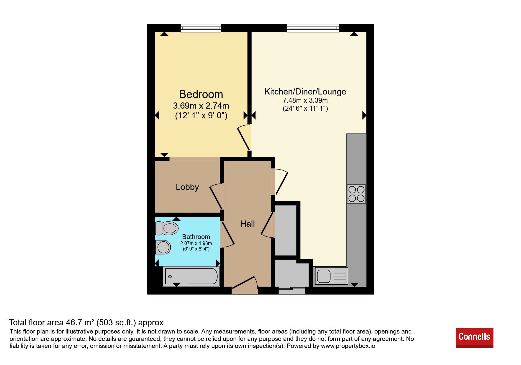 Flat 9, Winston House, Blossom Drive, Welwyn Garden City floorplan