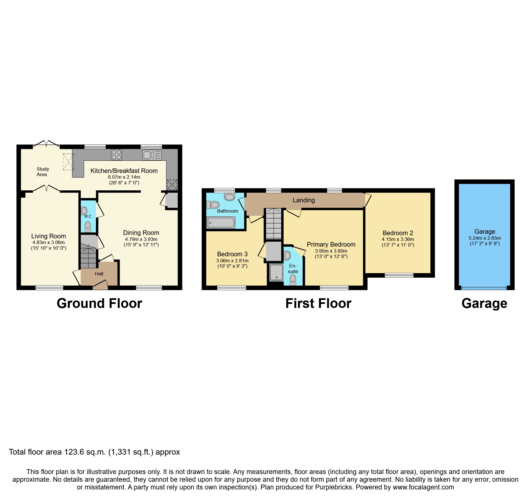 2, The Furlong, Oakley, Bedford floorplan