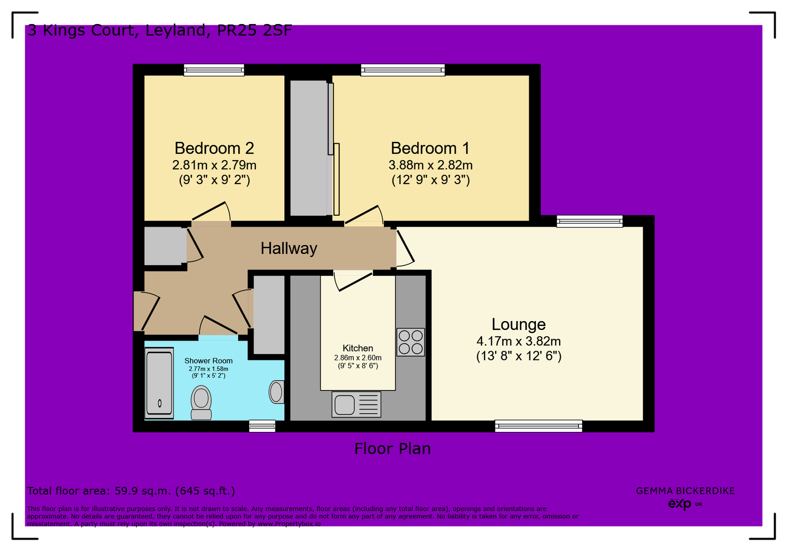 3, Kings Court, Leyland floorplan