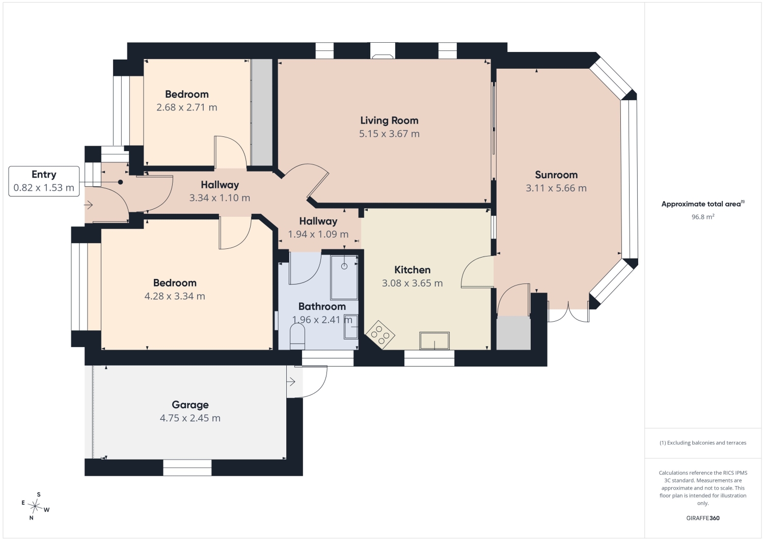 177, Spinney Crescent, Nottingham floorplan