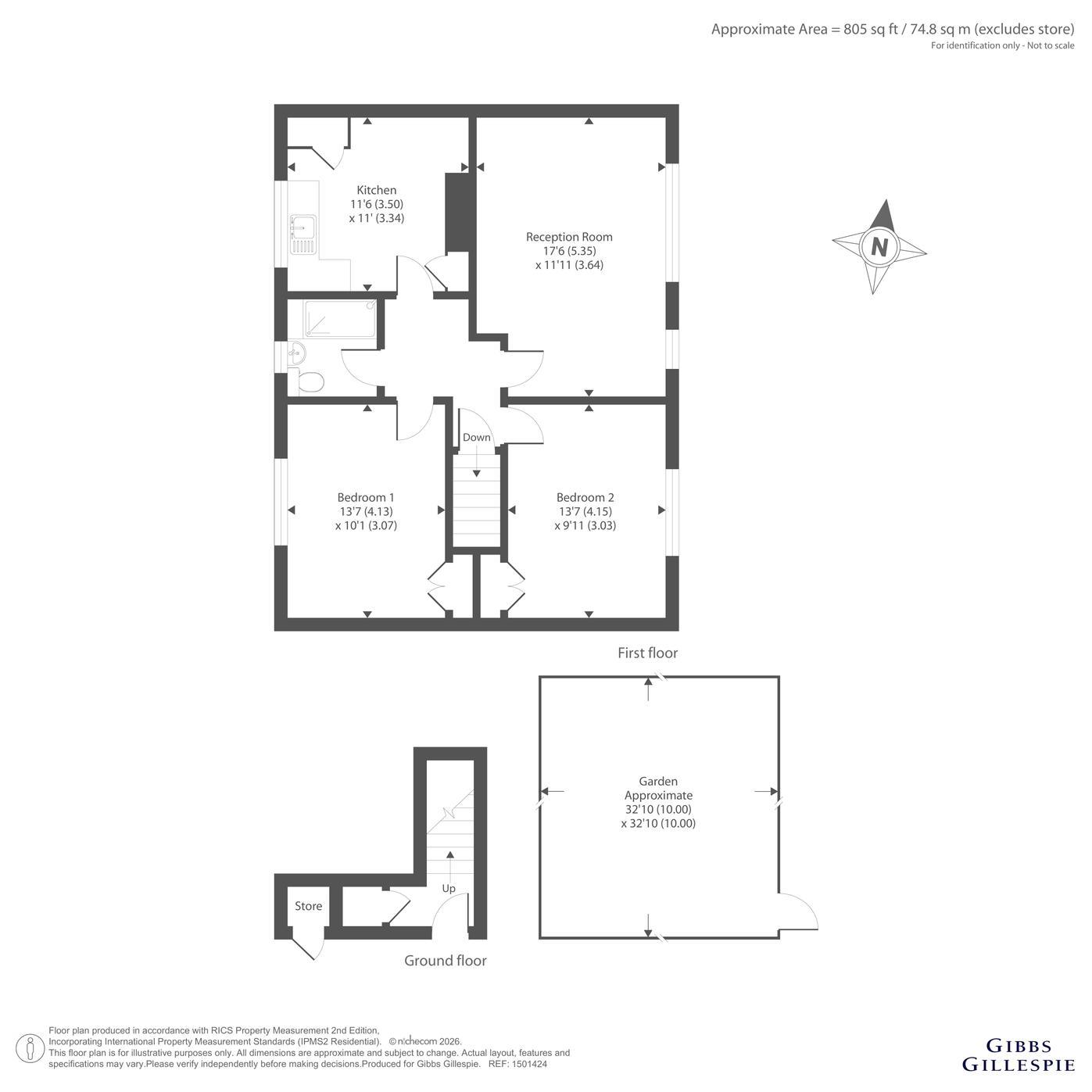 28, Trevor Close, Northolt floorplan