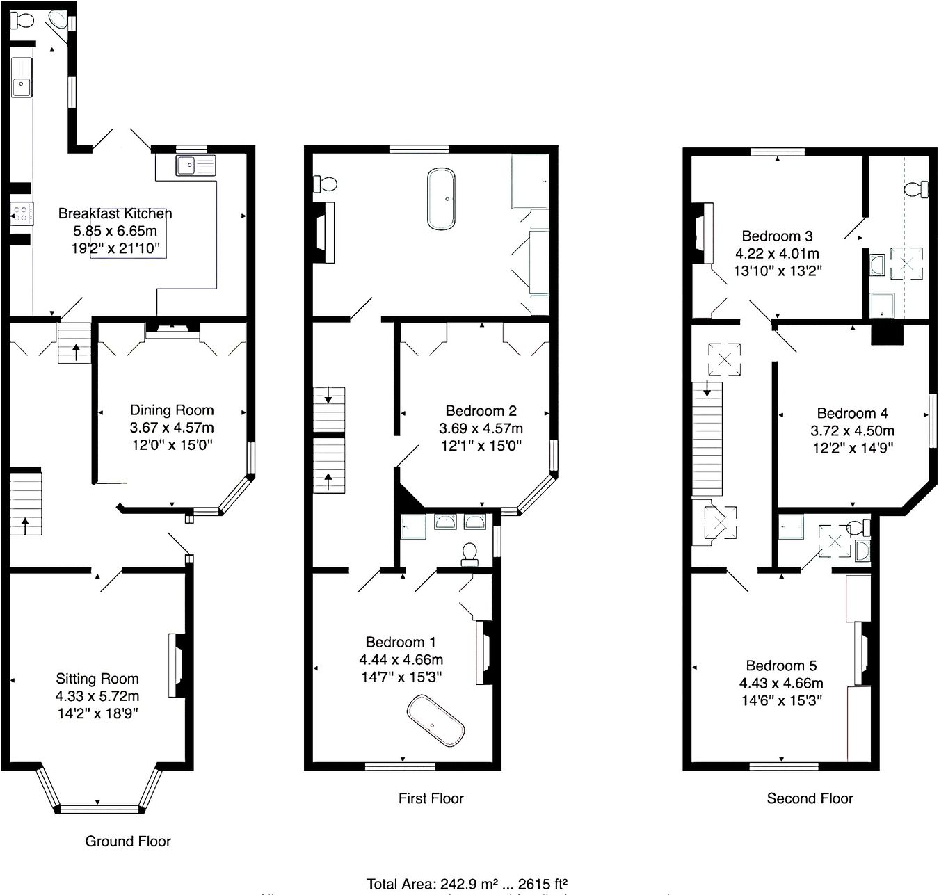 3, Spring Grove, Harrogate floorplan
