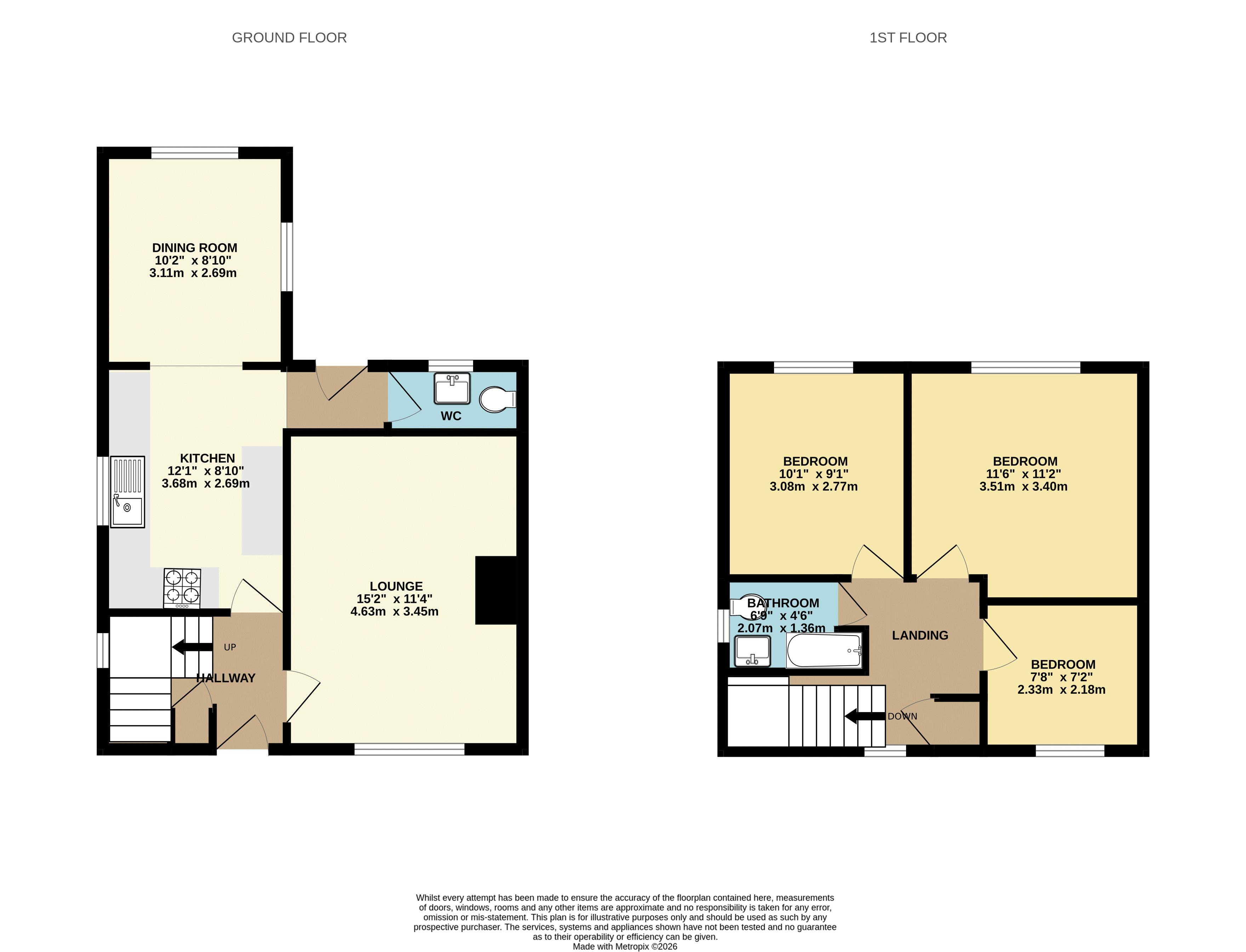 8, Cecile Crescent, Scunthorpe floorplan