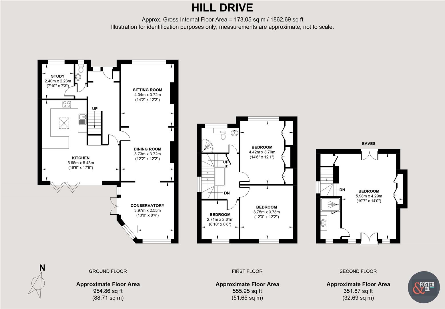 35, Hill Drive, Hove floorplan