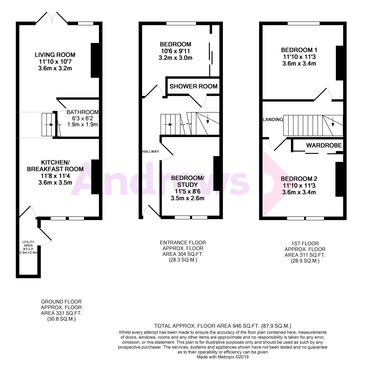 3 Bedrooms Town house for sale in Cambrian Road, Tunbridge Wells TN4