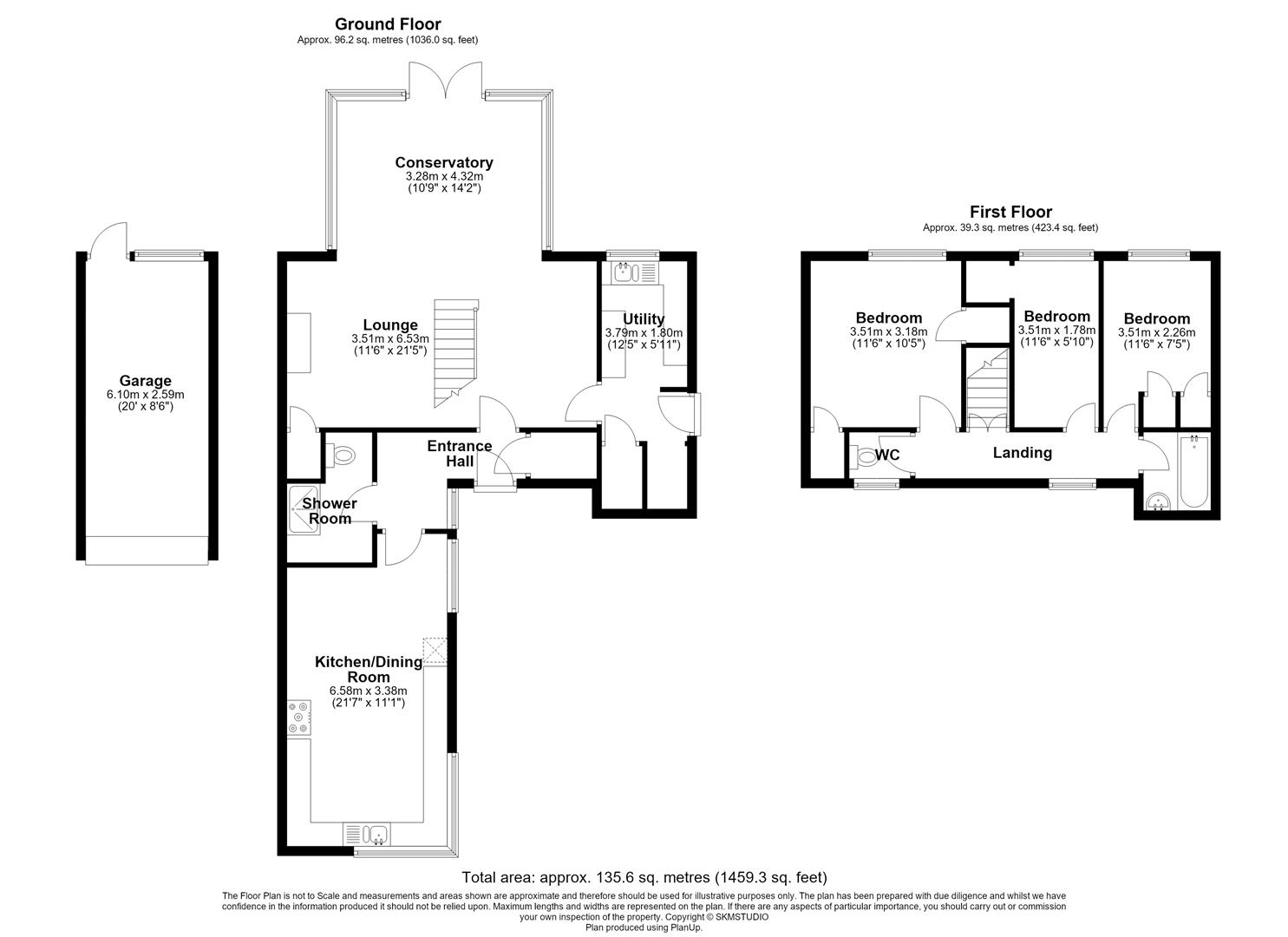 6, Batchwood Gardens, St. Albans floorplan