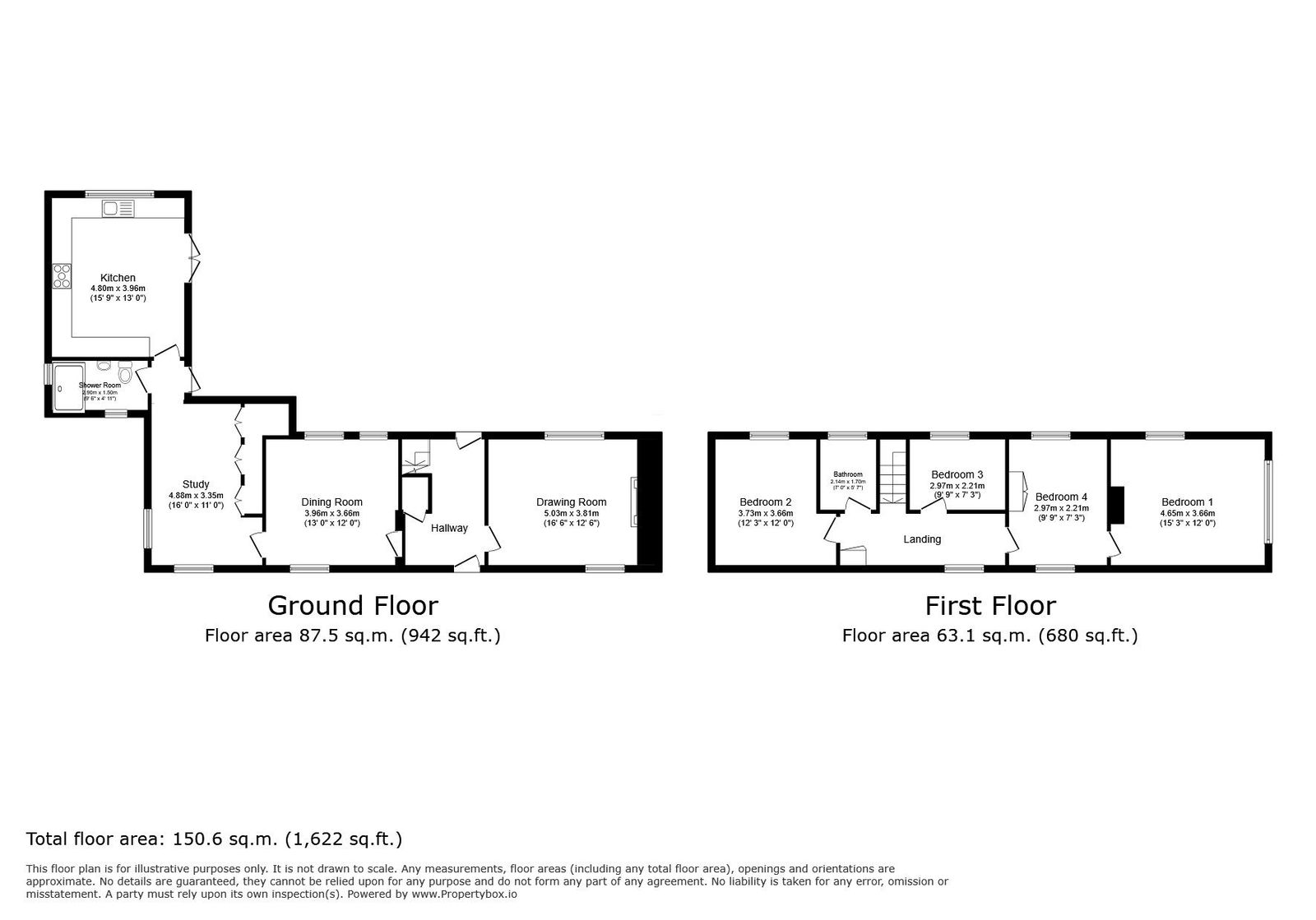 White Lodge, Latchmore Bank, Bishop's Stortford floorplan