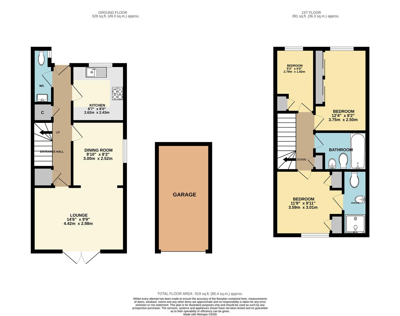 3, Flint Close, Green Street Green Orpington floorplan