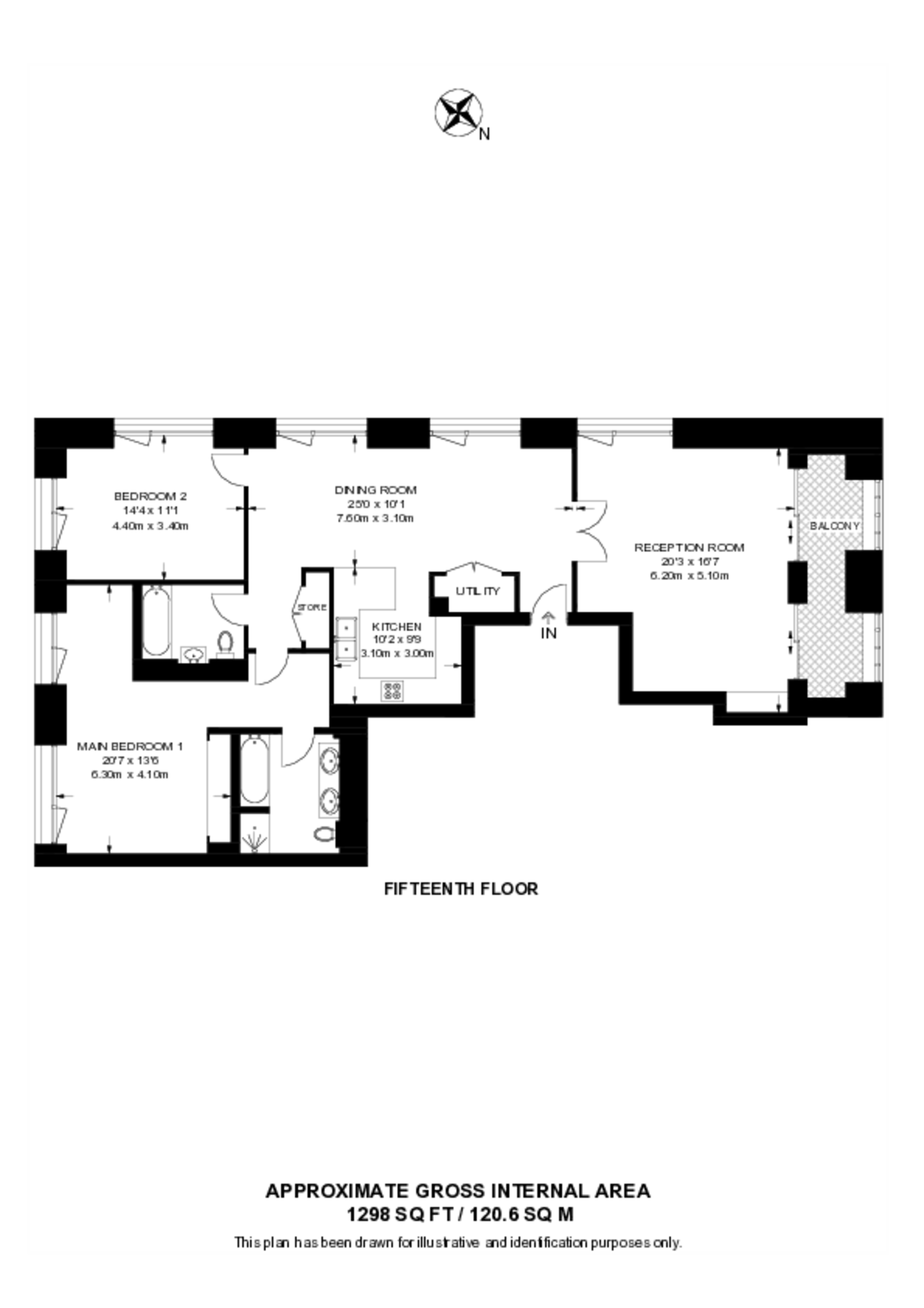 b2rc6430670, Fenwick Mansions, Paddington floorplan