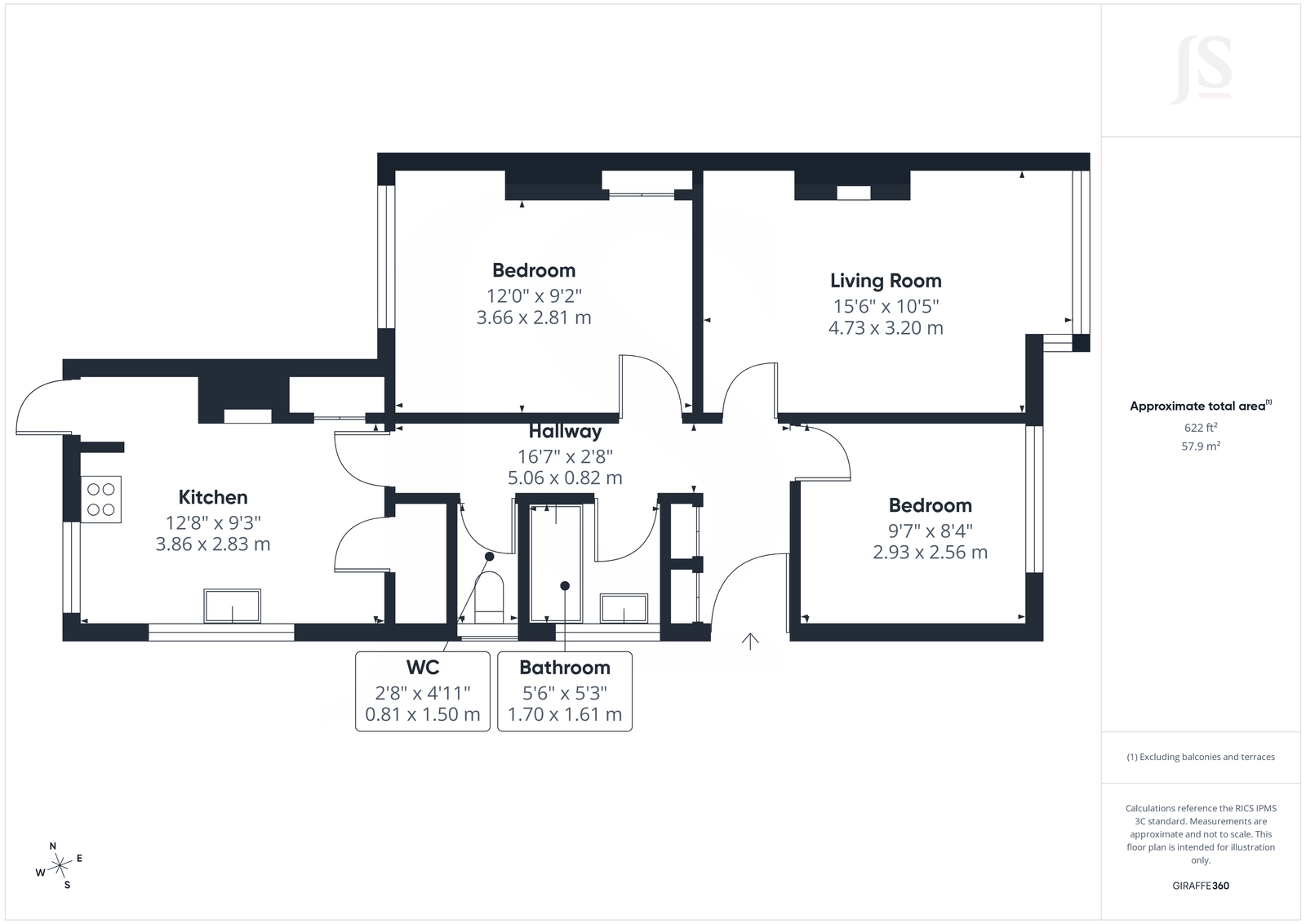 58, Wembley Avenue, Lancing floorplan