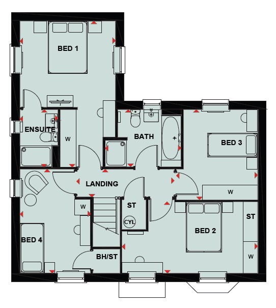 H869814, Peter Destapleigh Way, Stapeley, Nantwich floorplan