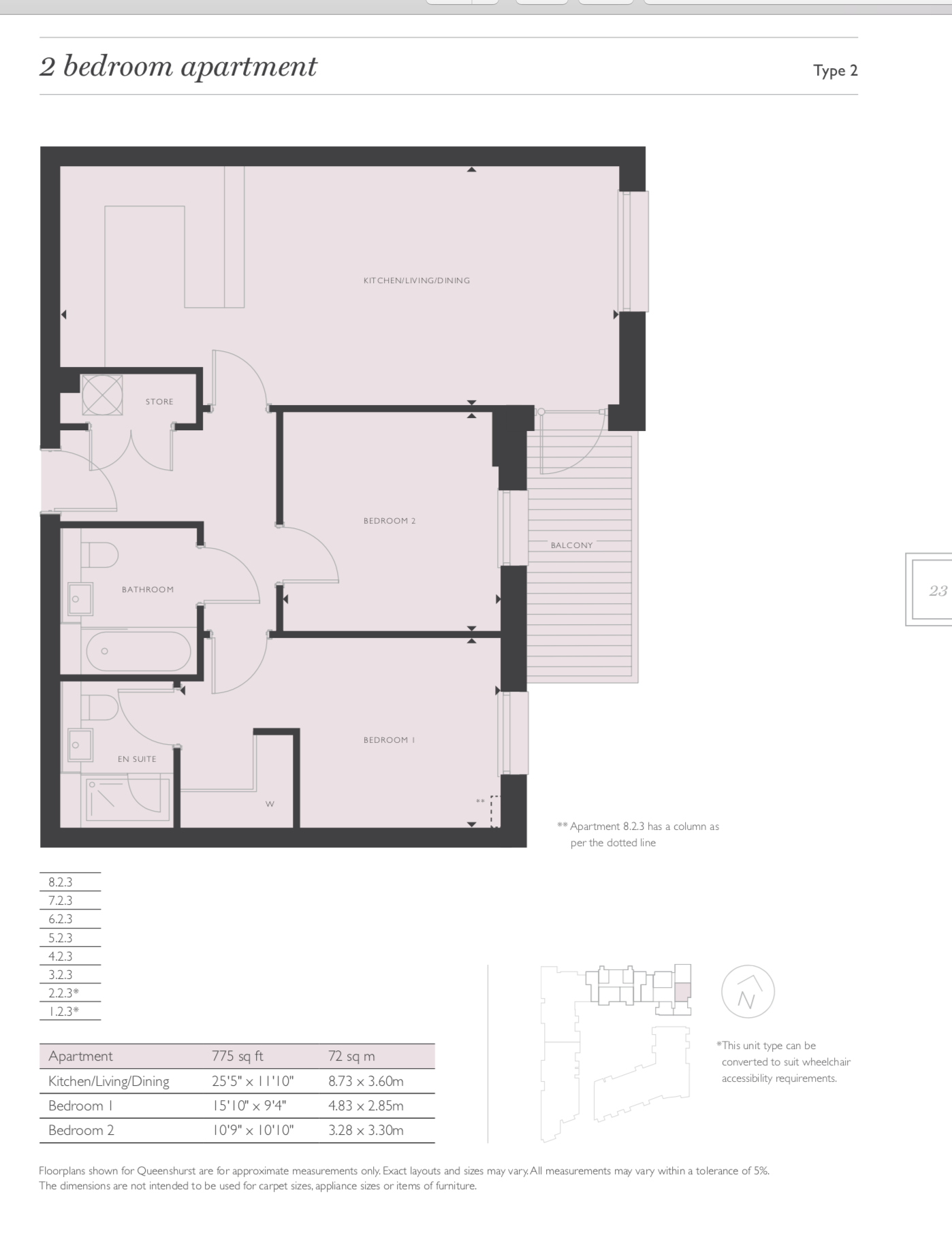 294 Hamond Court, Queenshurst Square, Kingston upon Thames floorplan