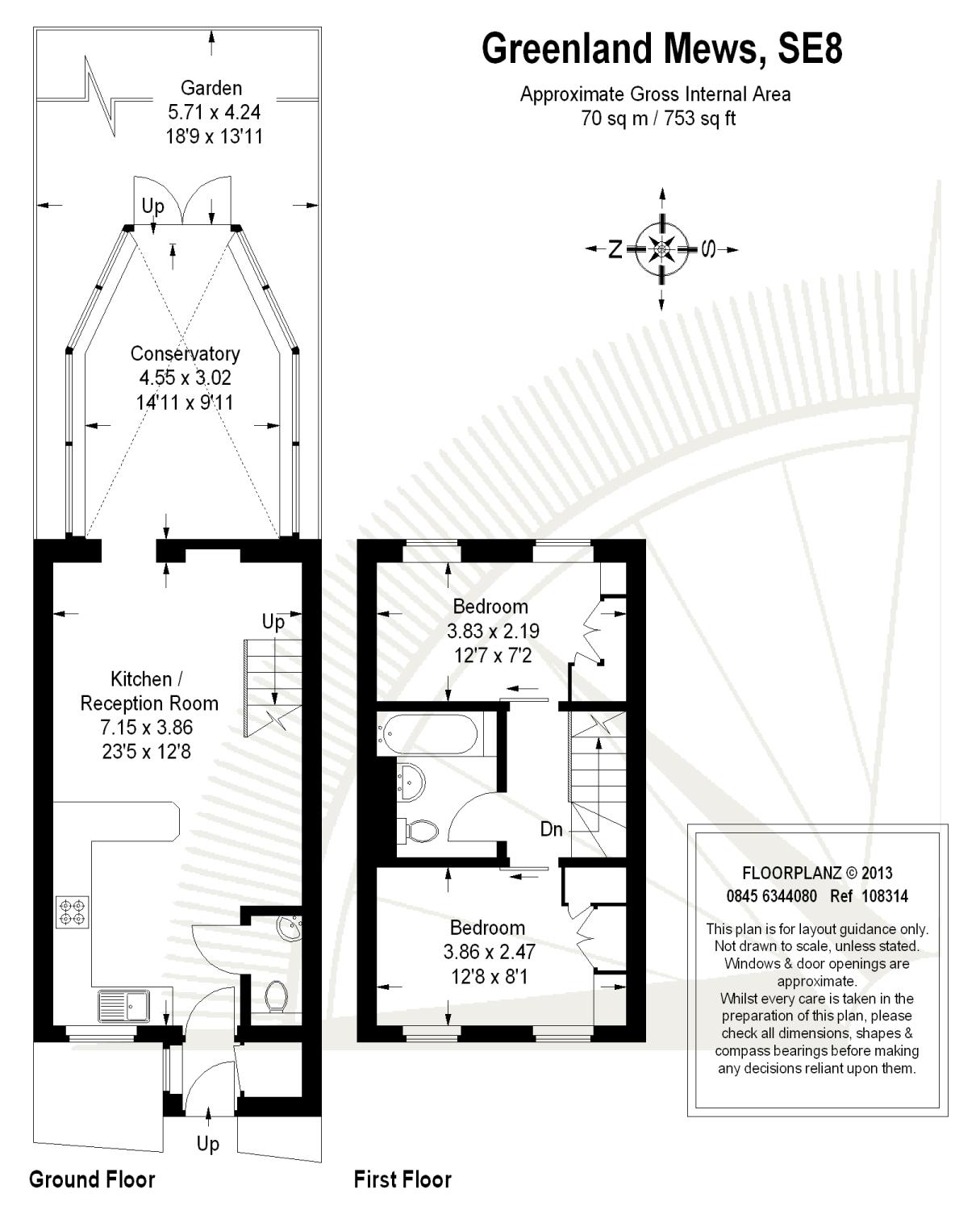 2 Bedrooms Semi-detached house for sale in Greenland Mews, London SE8
