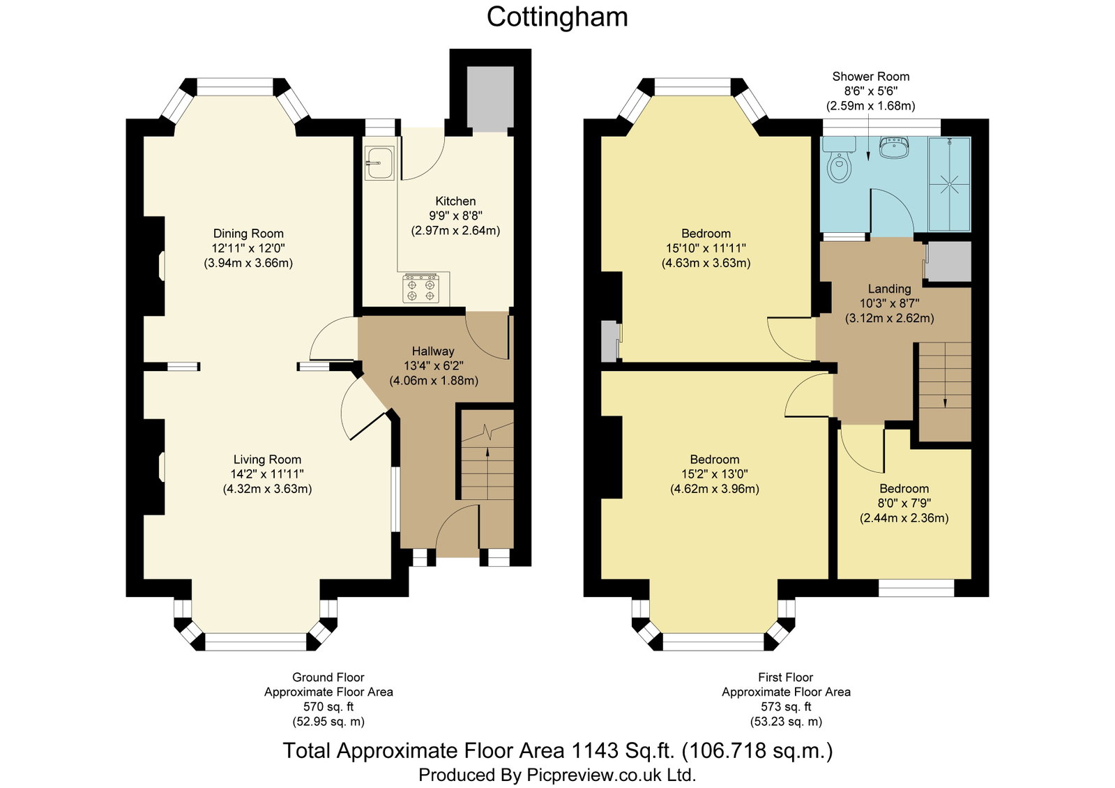 Cottingham Road, Hull floorplan