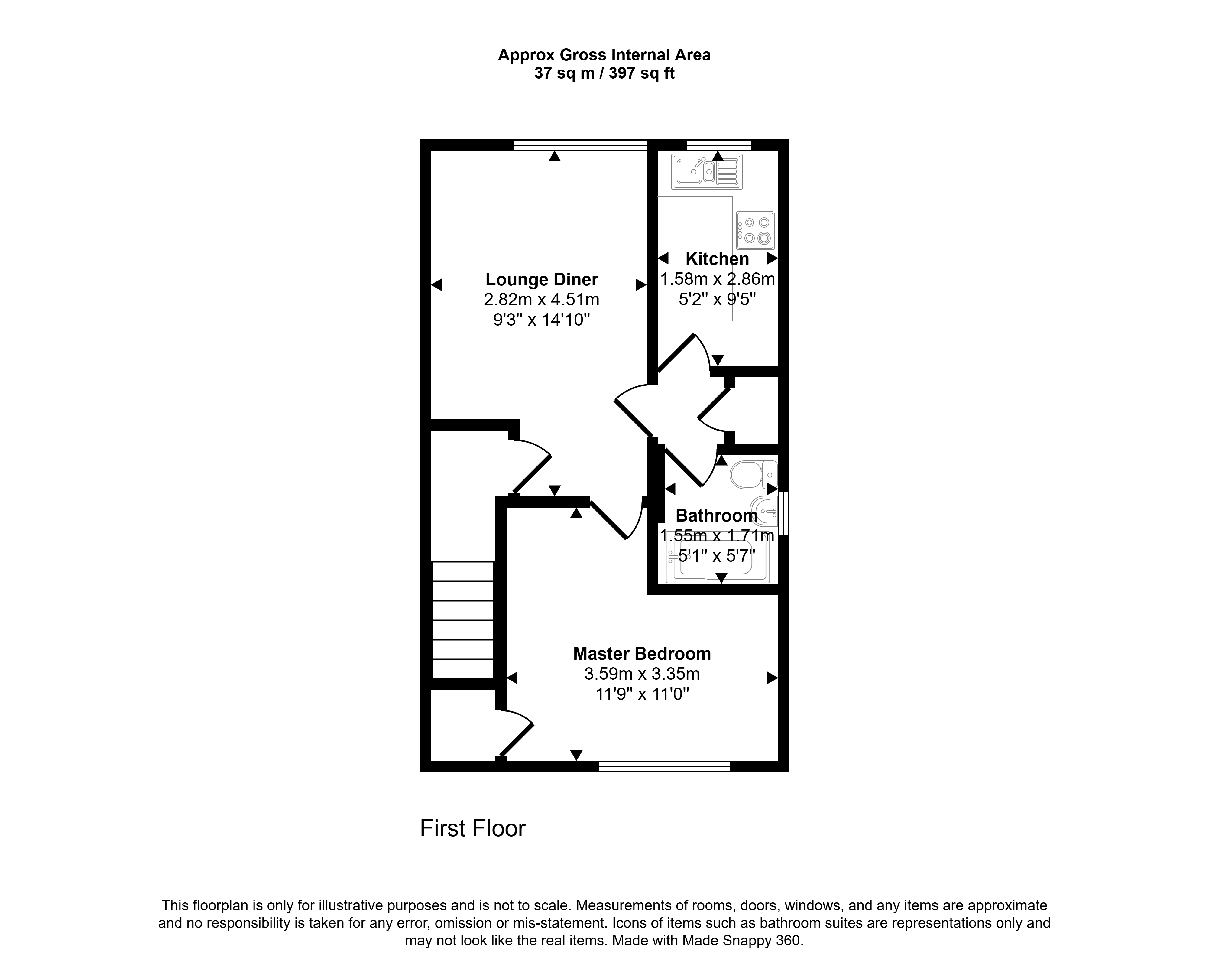 32, Cook Close, South Shields floorplan