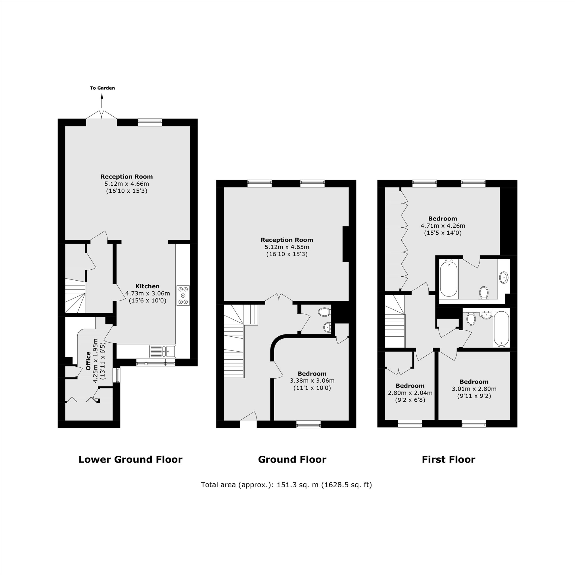 19, Beaufort Close, London floorplan