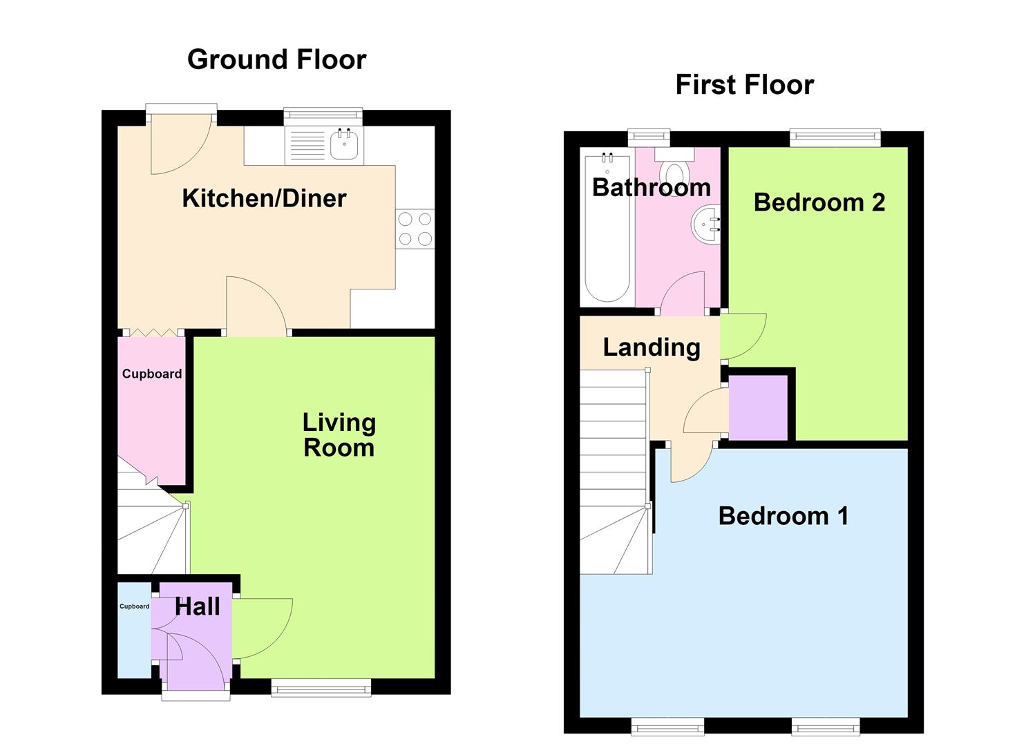 34, Bowness Way, Peterborough floorplan