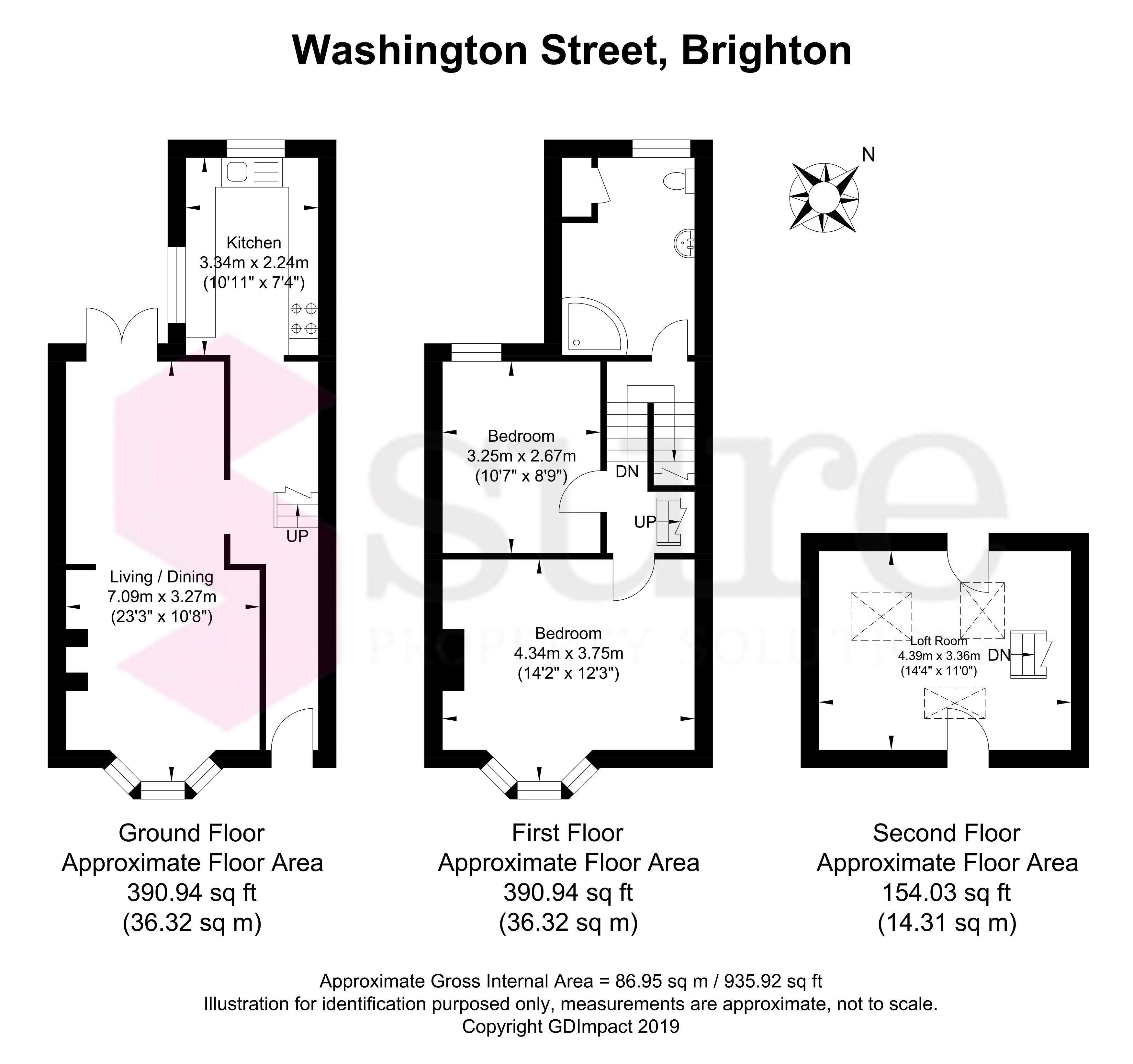 2 Bedrooms Terraced house for sale in Washington Street, Brighton BN2