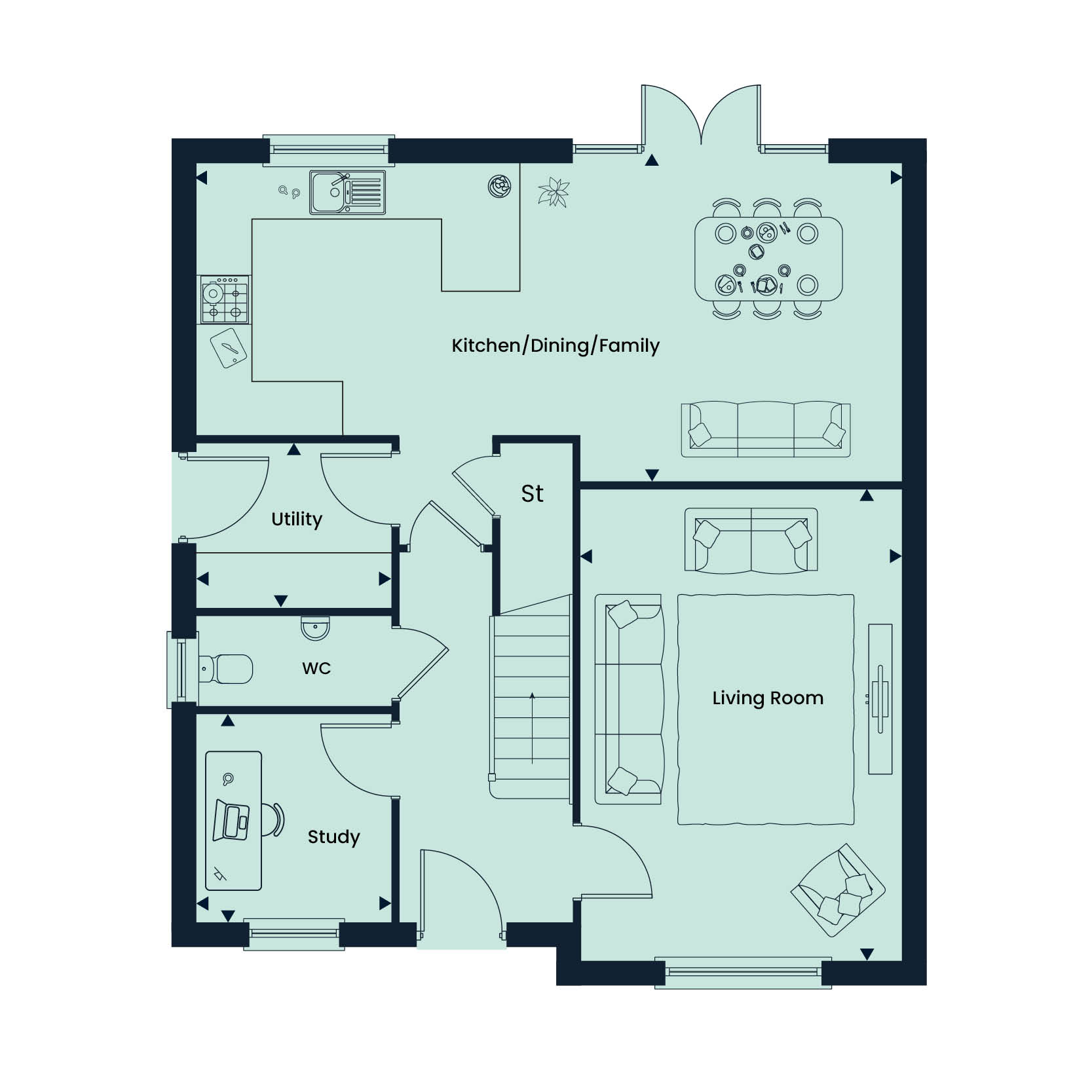 Exeter Road, South Molton floorplan