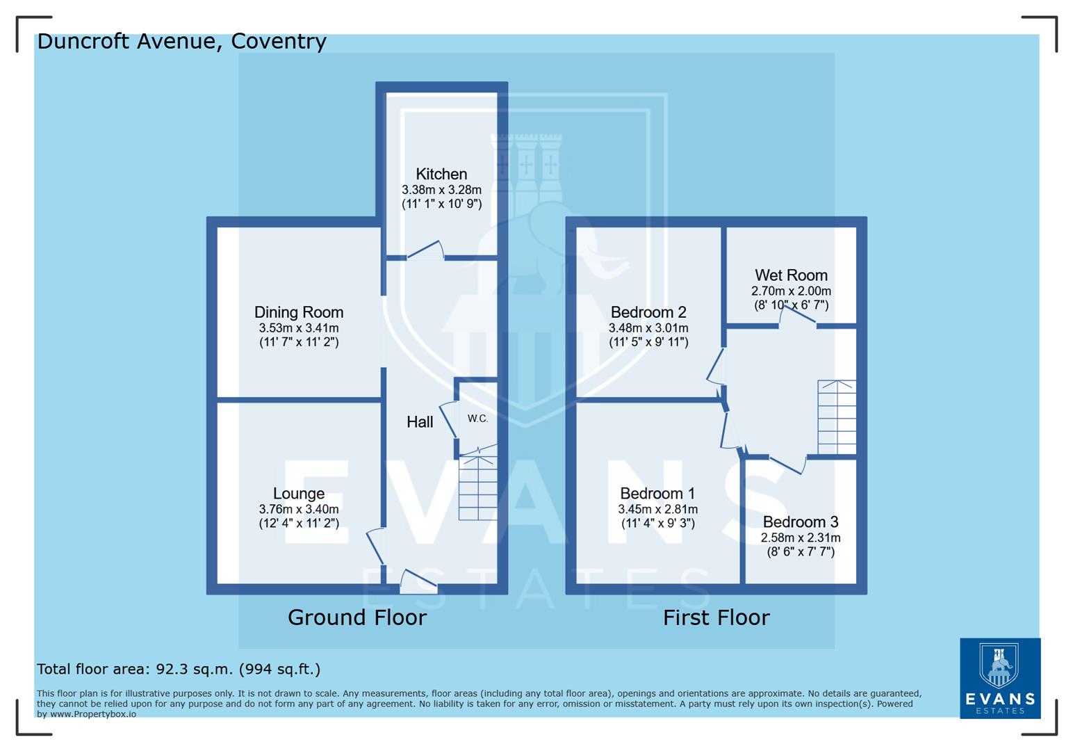 13, Duncroft Avenue, Coventry floorplan