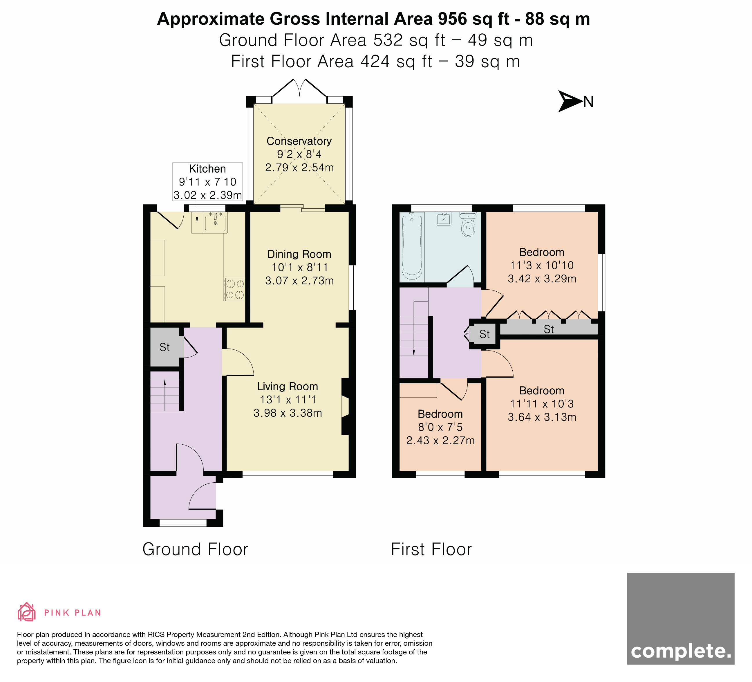 12, Manor Park, Exeter floorplan