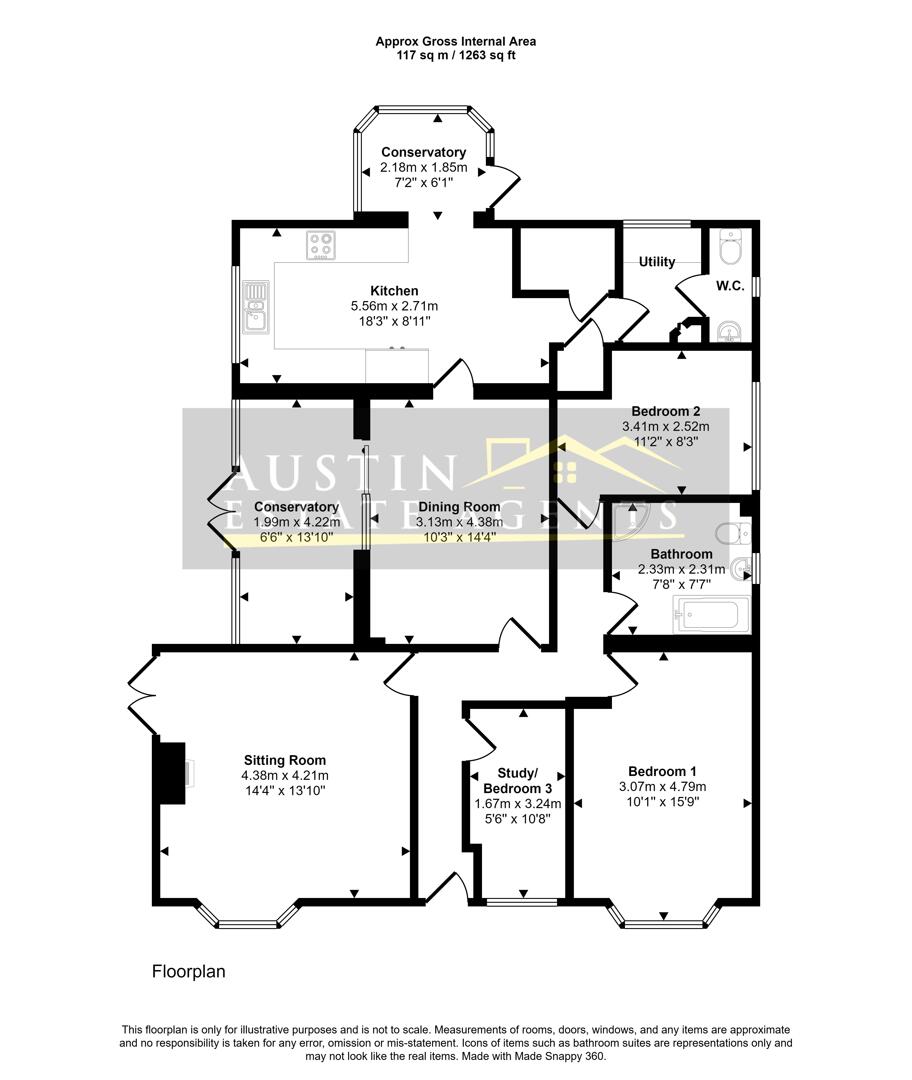 1, Kit Lane, Dorchester floorplan