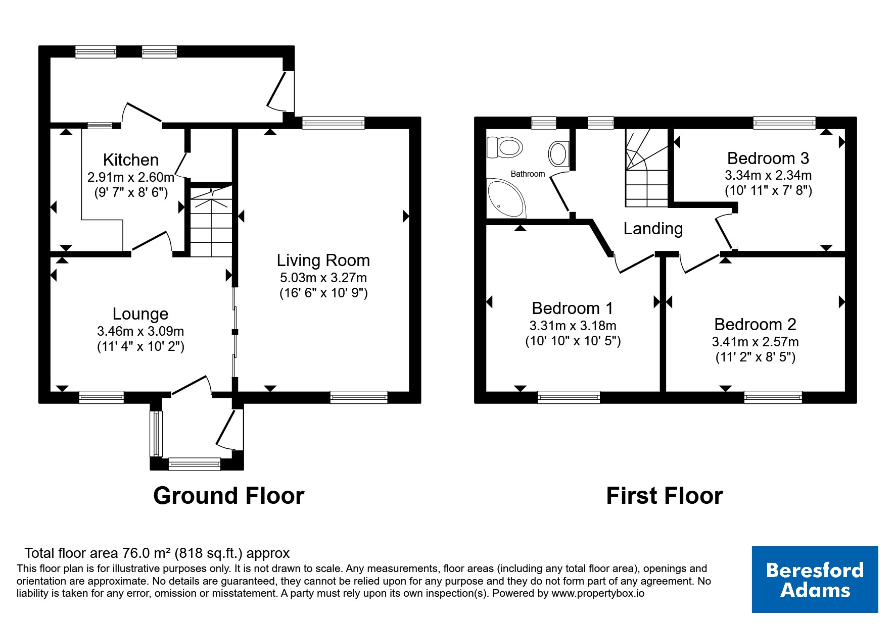 14, Nantlle Road, Caernarfon floorplan