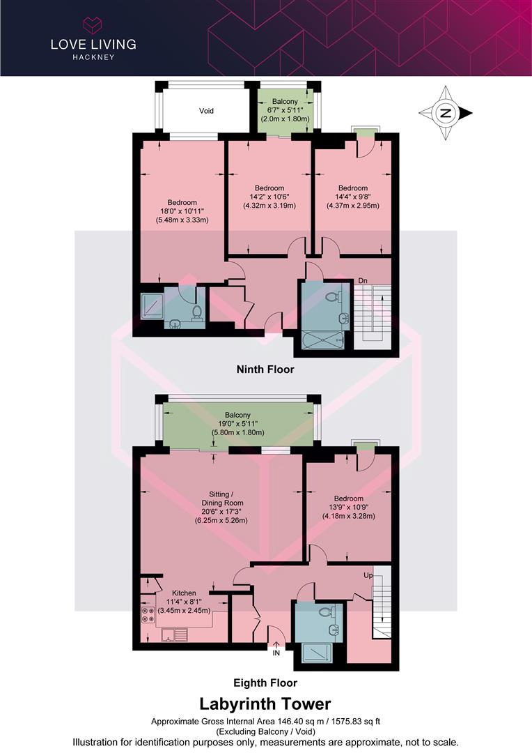 Flat 34, Labyrinth Tower, Dalston Square, London floorplan