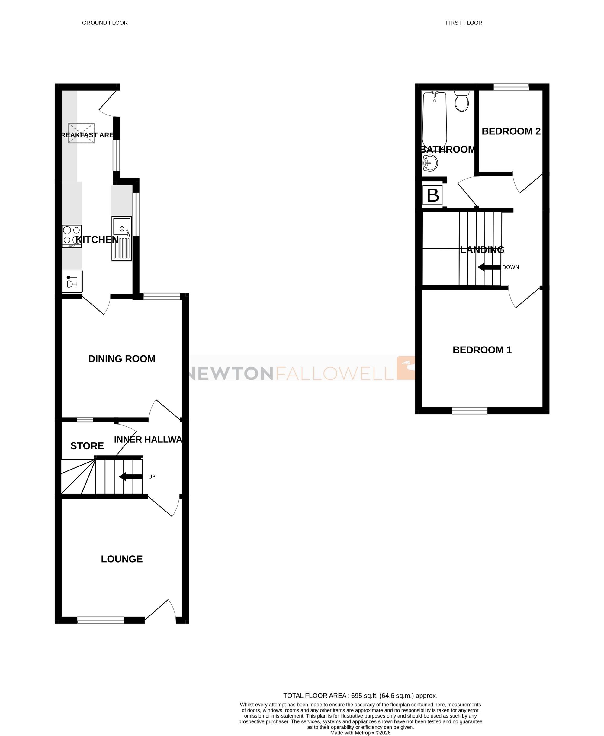 9 Westbourne Place, Grantham floorplan