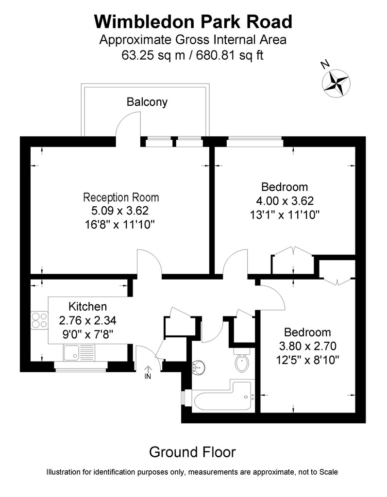 2 Bedrooms Flat to rent in Wimbledon Park Road, London SW19