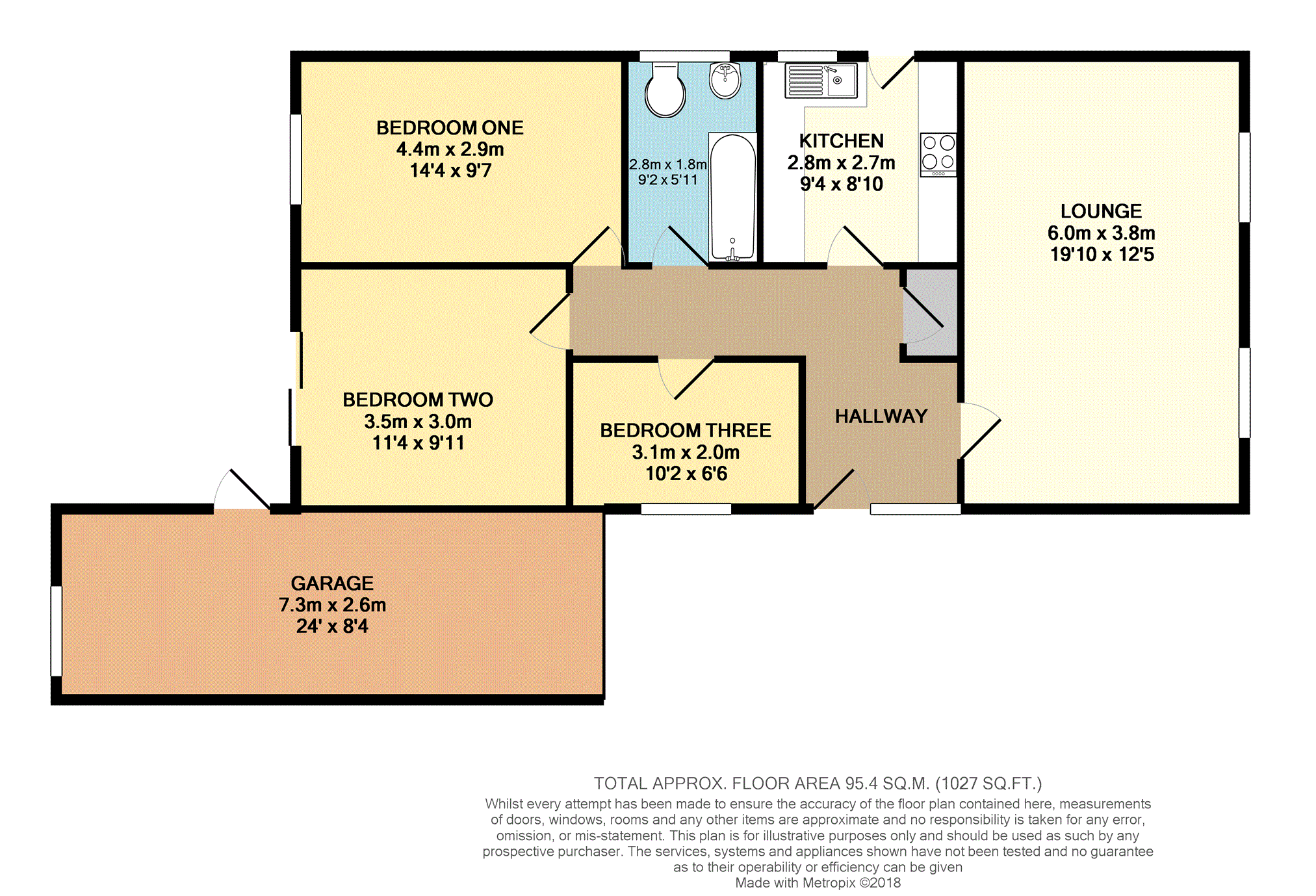 3 Bedrooms Bungalow for sale in Mistletoe Road, Yateley GU46