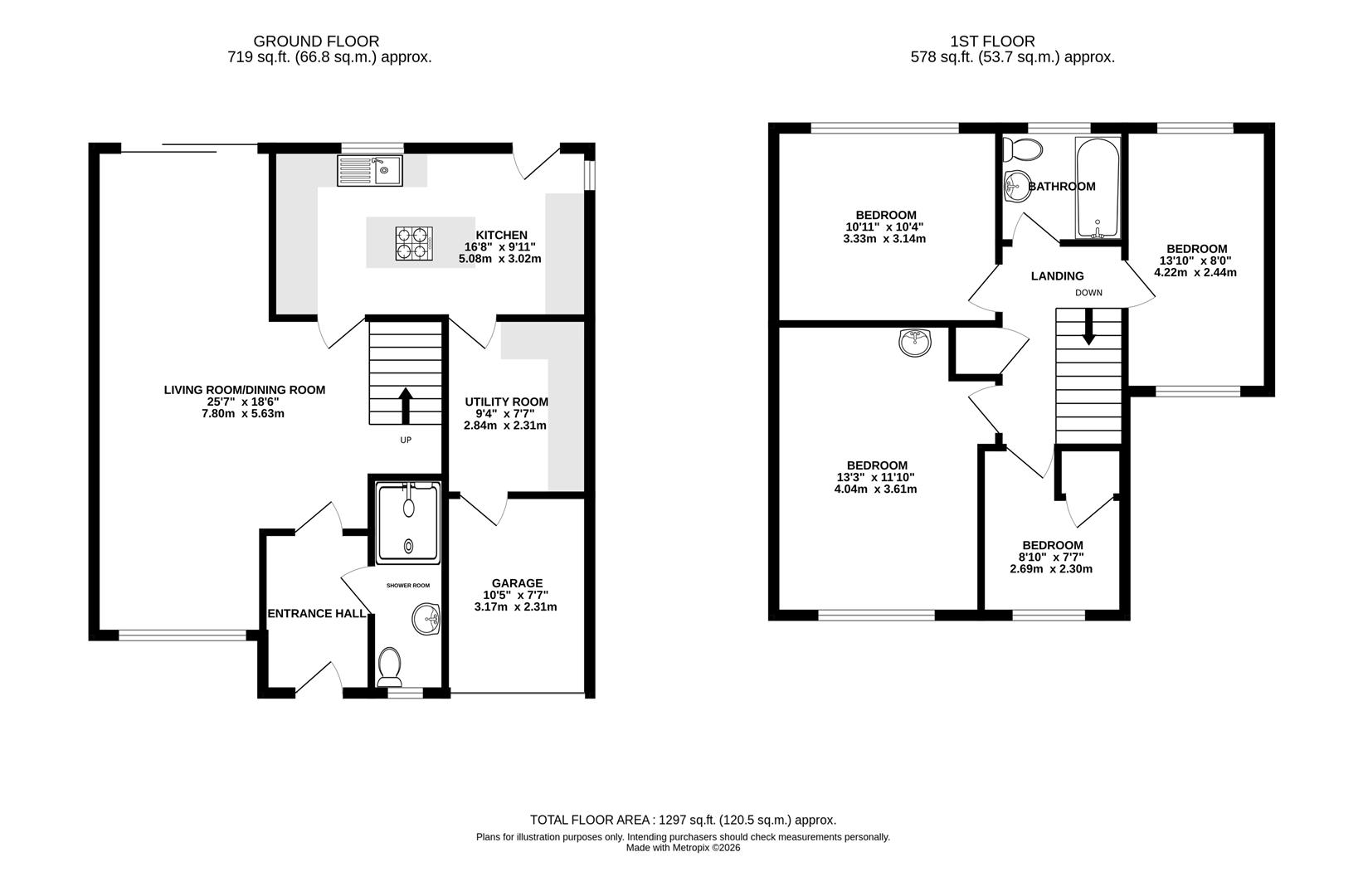 55, The Warren, Burgess Hill floorplan