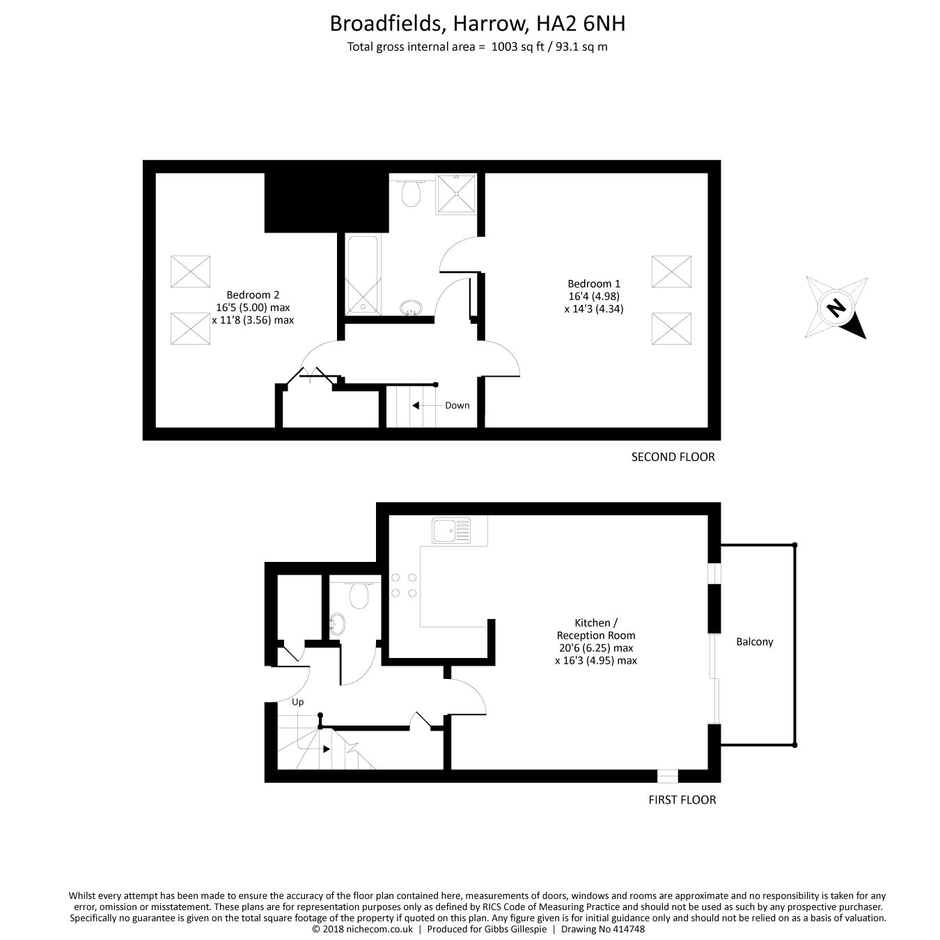 2 Bedrooms Flat for sale in Apartment 7, Oak Tree Court, Broadfields, Harrow HA2