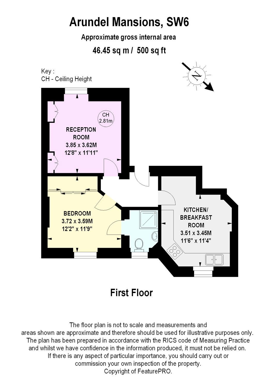 1 Bedrooms Flat for sale in Arundel Mansions, Kelvedon Road, London SW6
