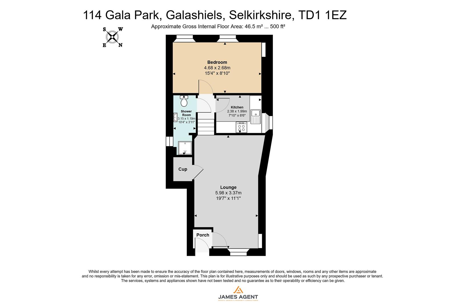 114, Gala Park, Galashiels floorplan