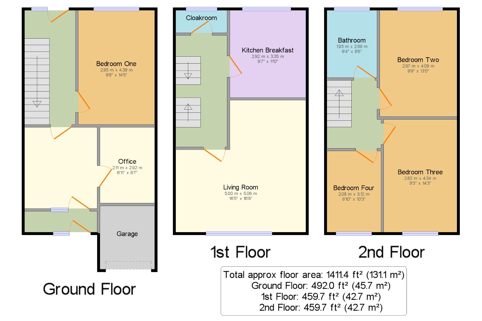 4 Bedrooms End terrace house for sale in Reculver Walk, Maidstone, Kent ME15