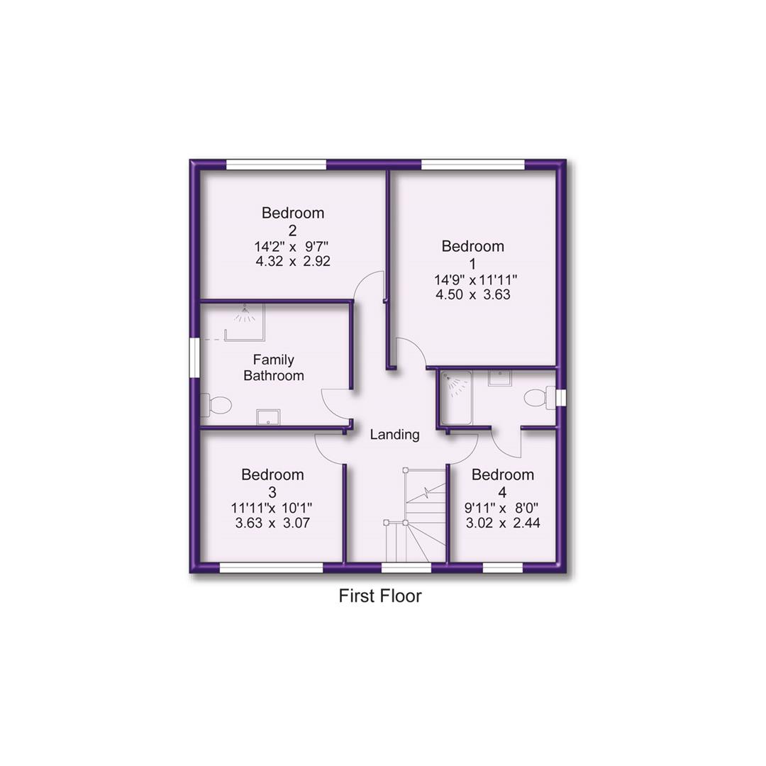 36, Ash Lane, Altrincham floorplan