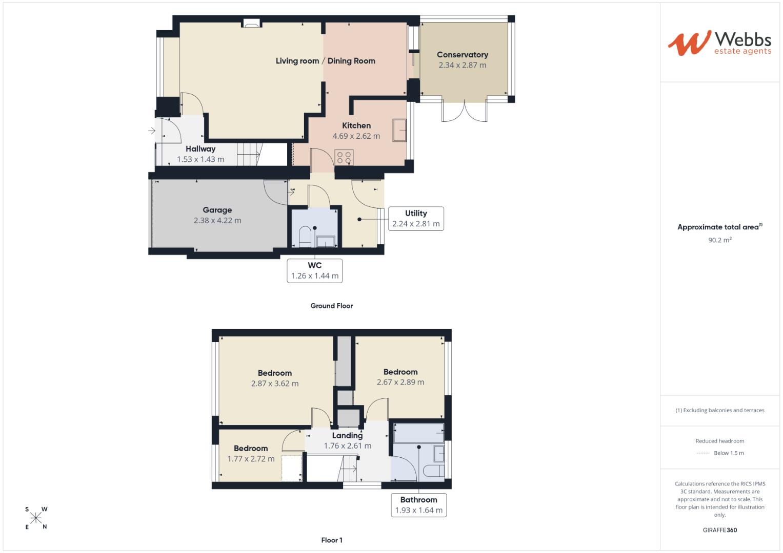 67, Langholm Drive, Cannock floorplan