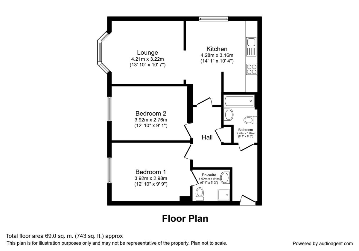 2 Bedrooms Flat to rent in Scampston Drive, East Ardsley, Wakefield WF3