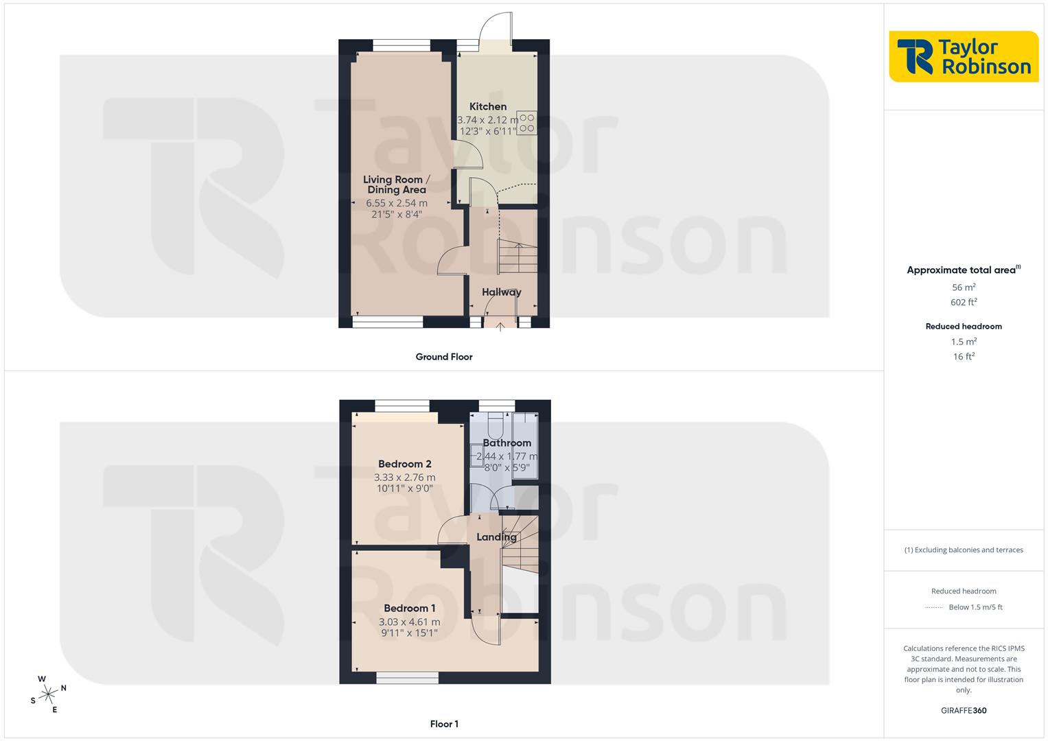 6, Peverel Road, Crawley floorplan