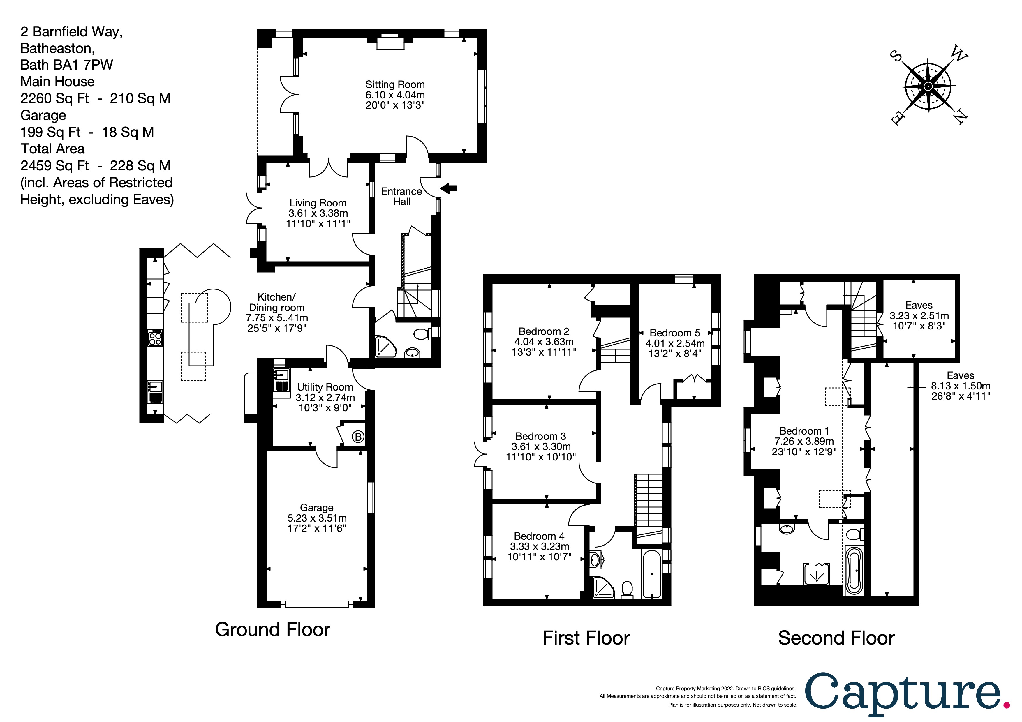 Barnfield Way, Batheaston, Bath, Somerset BA1, 5 bedroom detached house